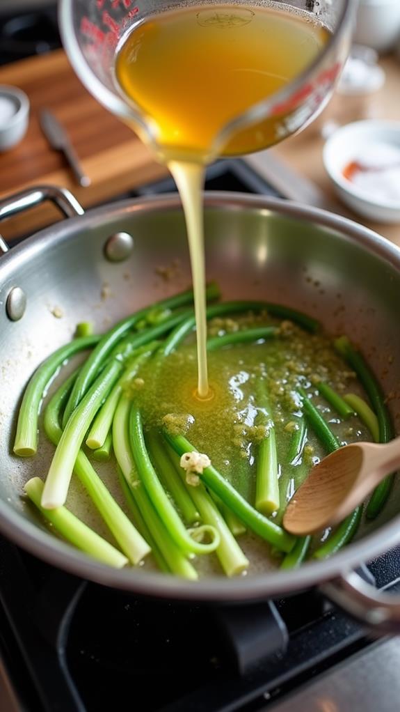 add broth simmer gently