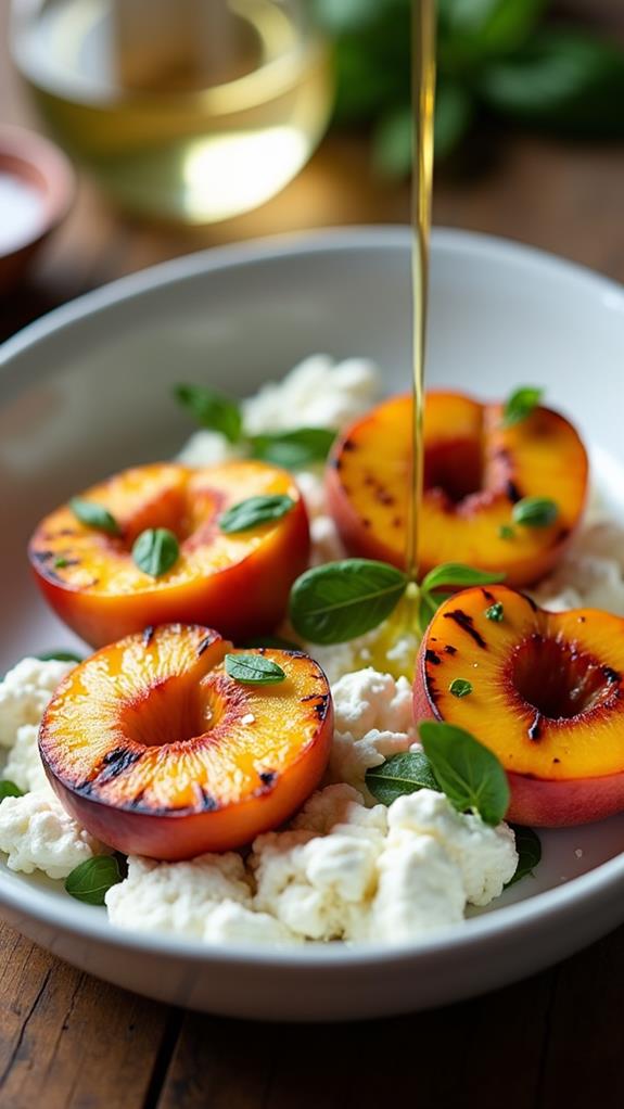 add peaches include garnishes