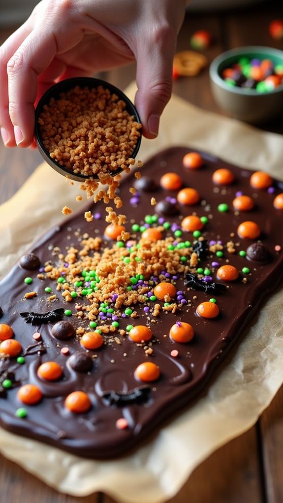 add spooky halloween toppings