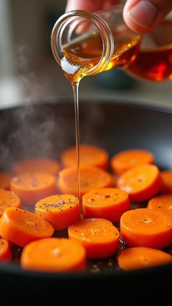 add syrup and seasonings