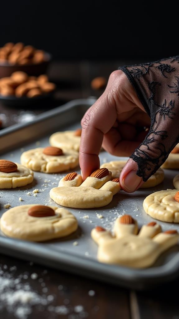 almonds as fingernail decoration