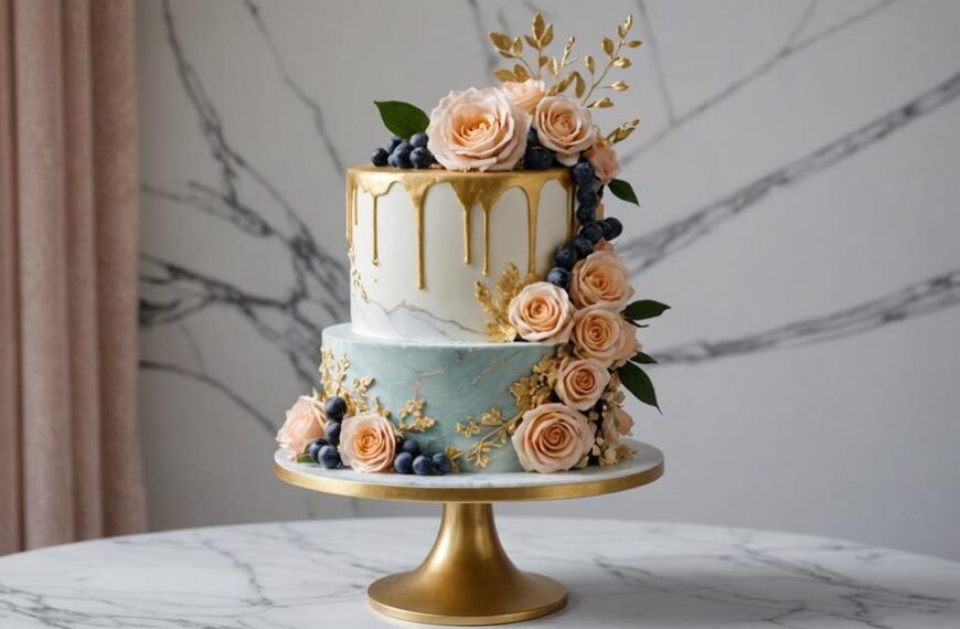 artful layered cake creation
