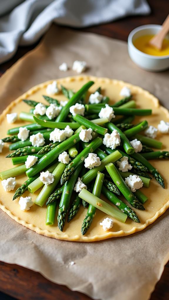 assemble galette on parchment
