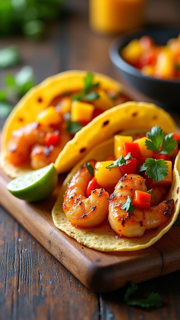 assemble tacos add salsa