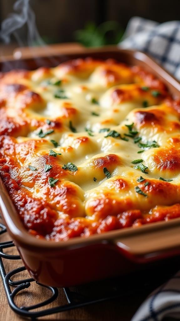 bake lasagne until golden