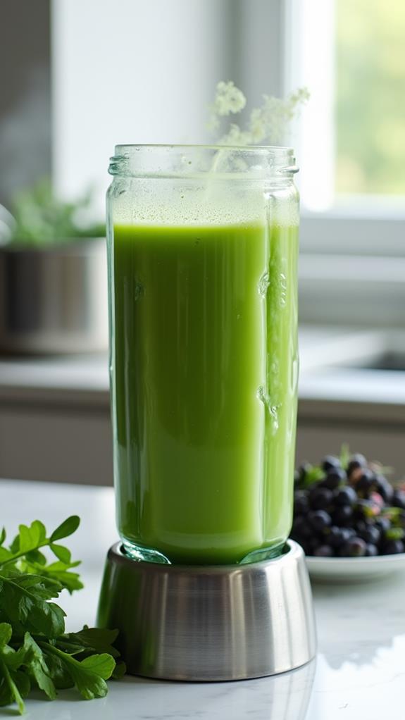 blend soup until smooth