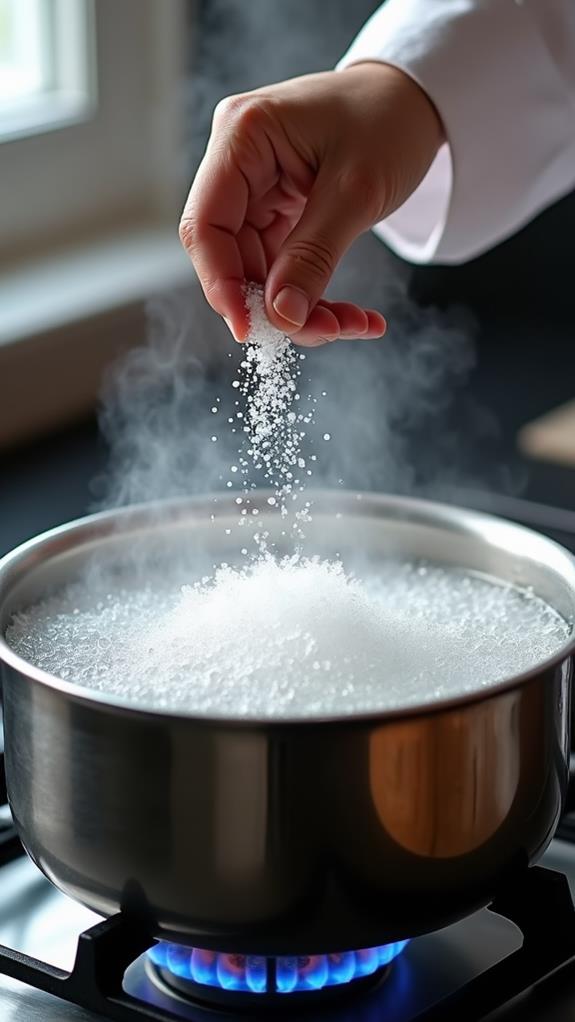 boil water with salt