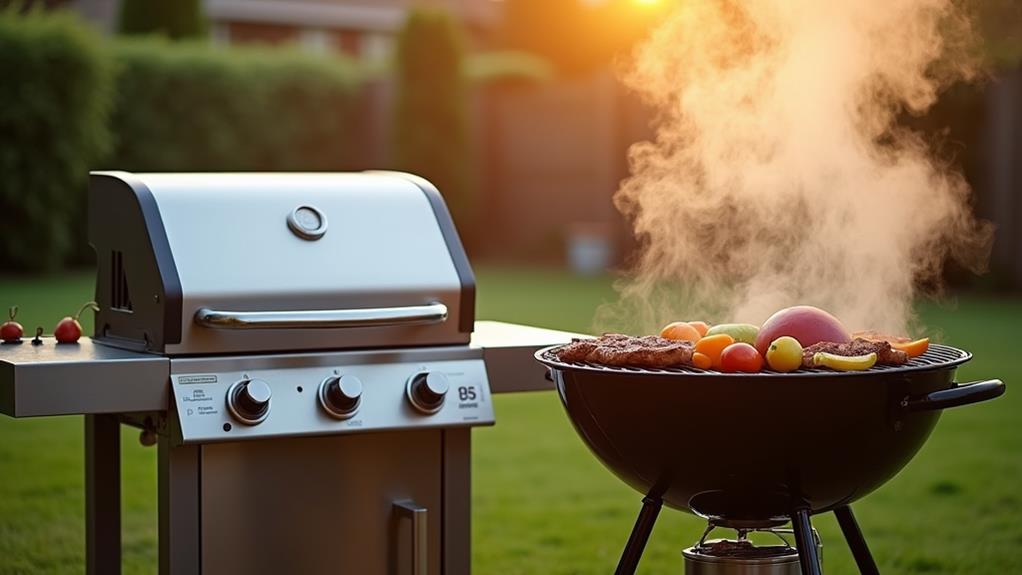 charcoal vs gas grills