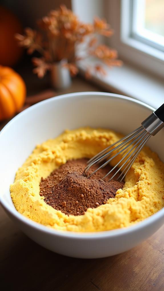combine dry ingredients thoroughly