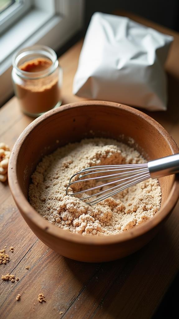 combine flour and sugar
