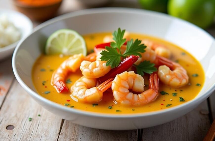 creamy coconut shrimp curry