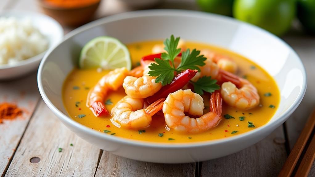creamy coconut shrimp curry