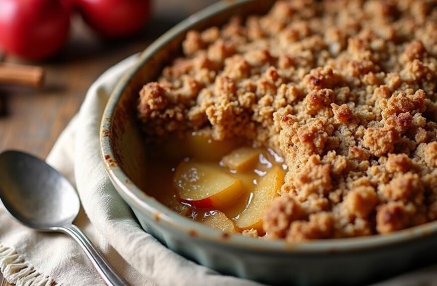 crispy apple oat topping