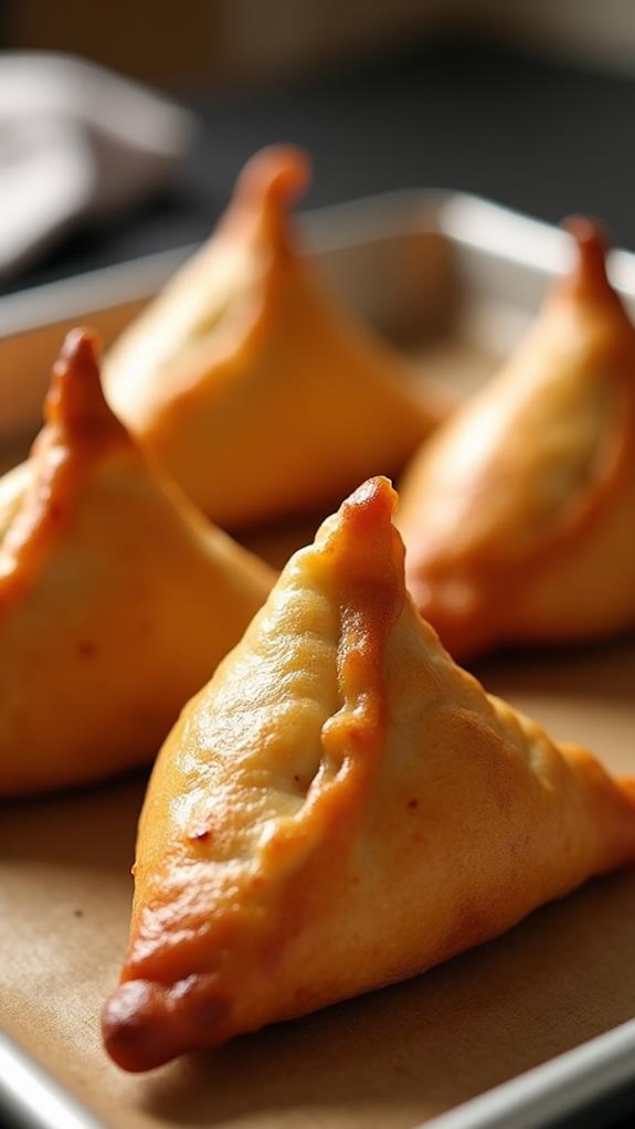 crispy samosas heating instructions