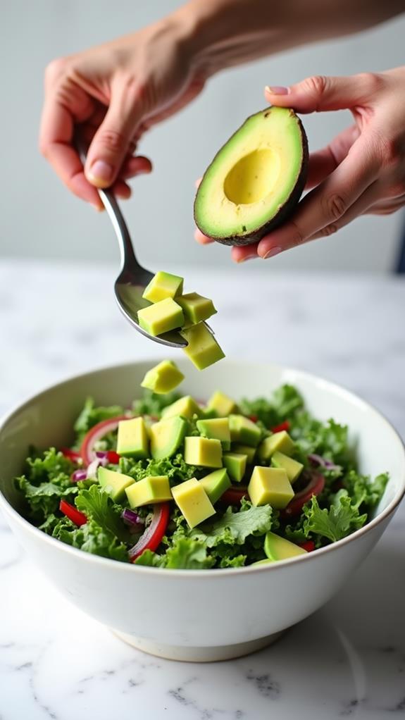 diced avocados addition step
