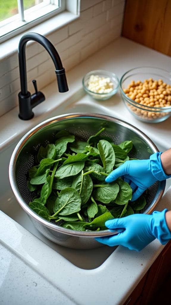 drain and mix ingredients
