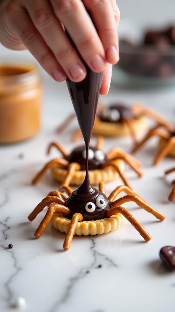 drizzle melted chocolate coating