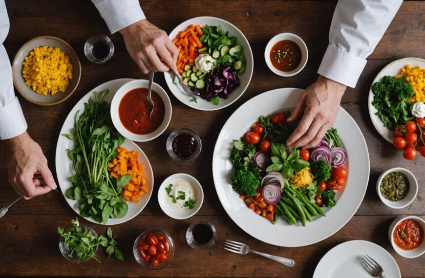 elevate dishes with plating