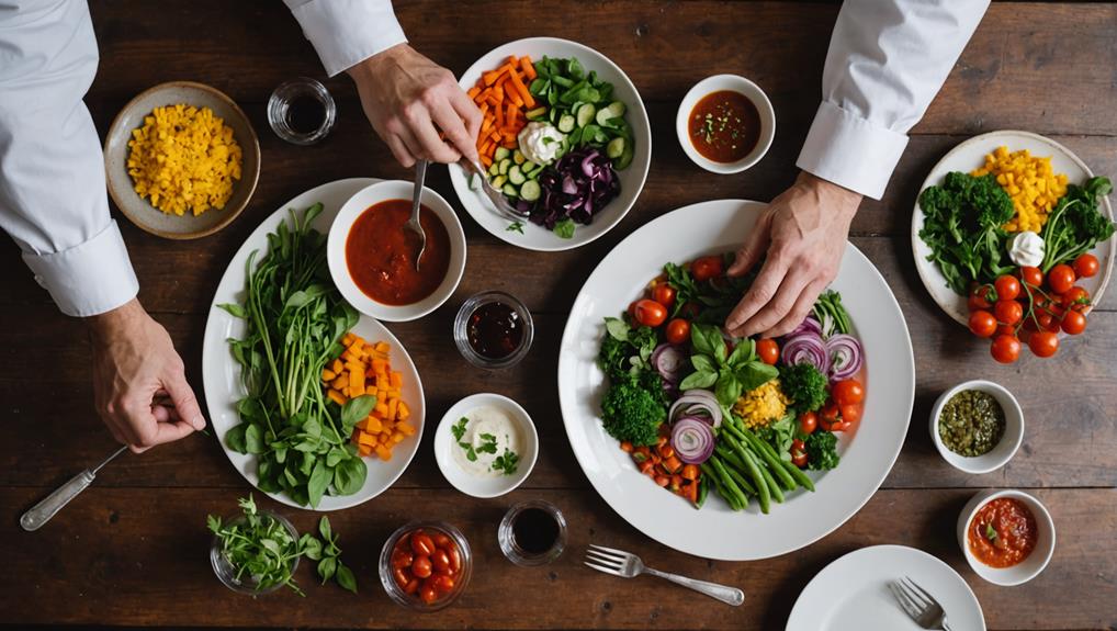 elevate dishes with plating