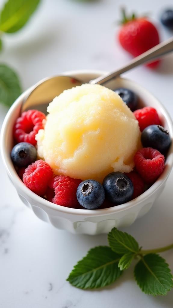 freeze and serve sorbet