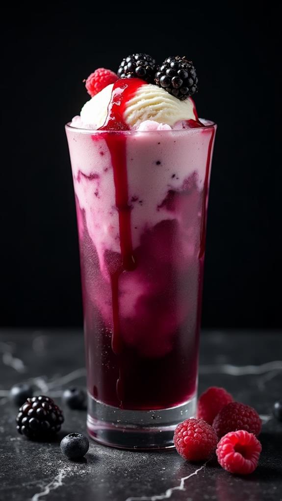 garnish using fresh berries