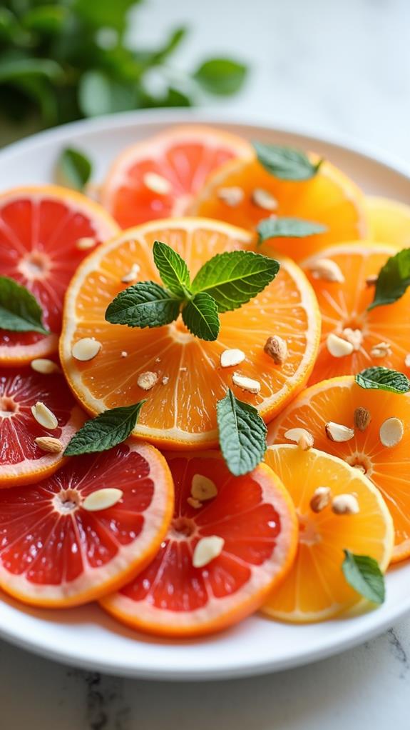 garnish using fresh mint