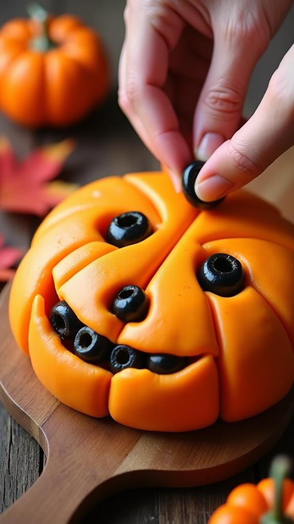 garnish with black olives