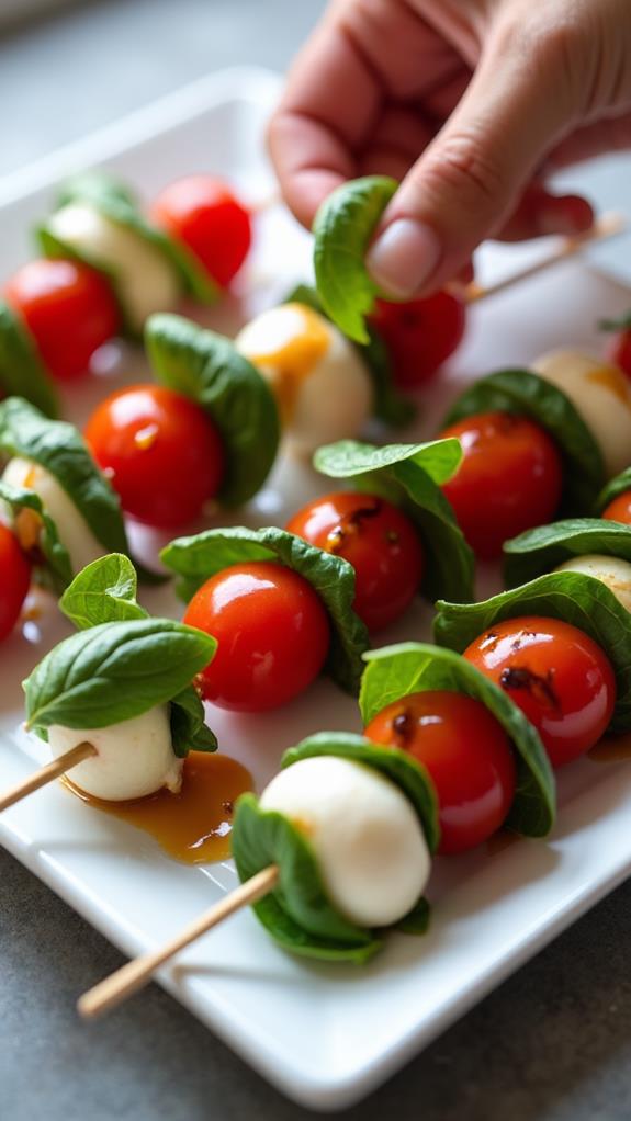 garnish with fresh basil