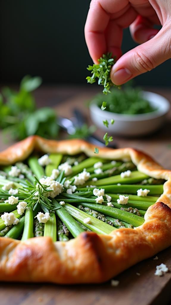 garnish with fresh herbs