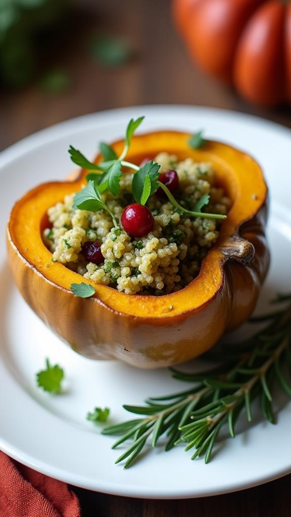 garnish with fresh herbs