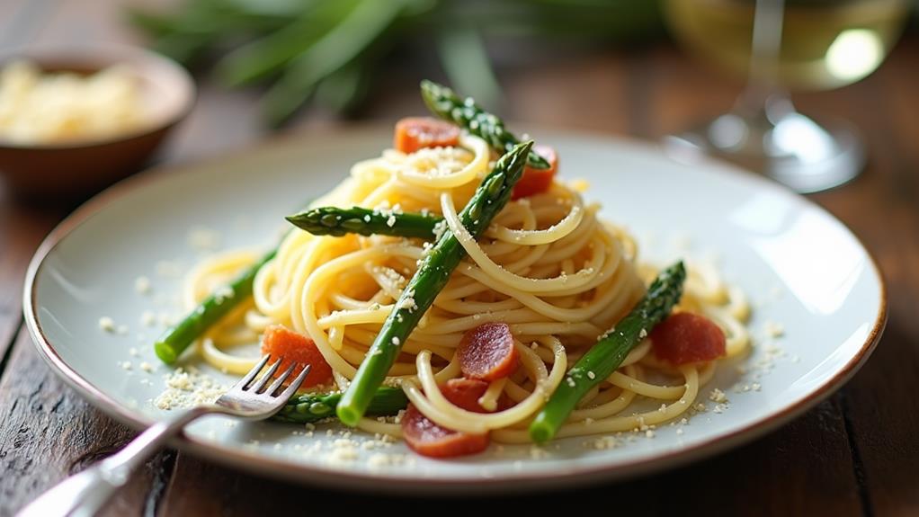 gennaro s asparagus carbonara recipe