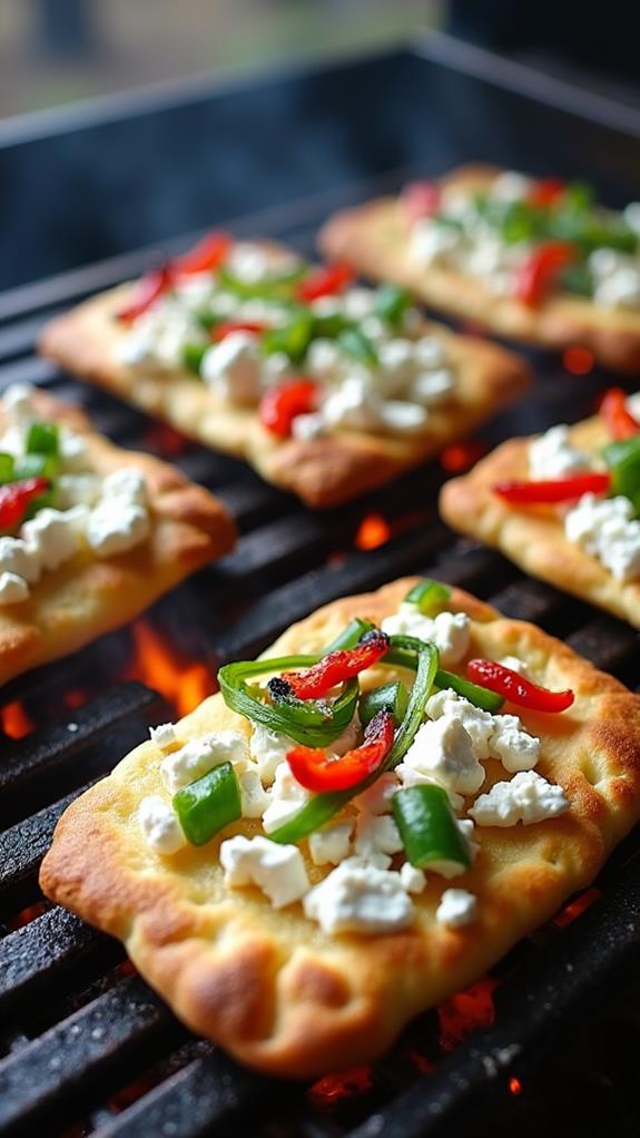 grill flatbreads assembled step