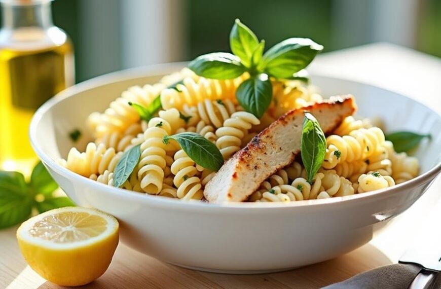 grilled chicken lemon basil pasta