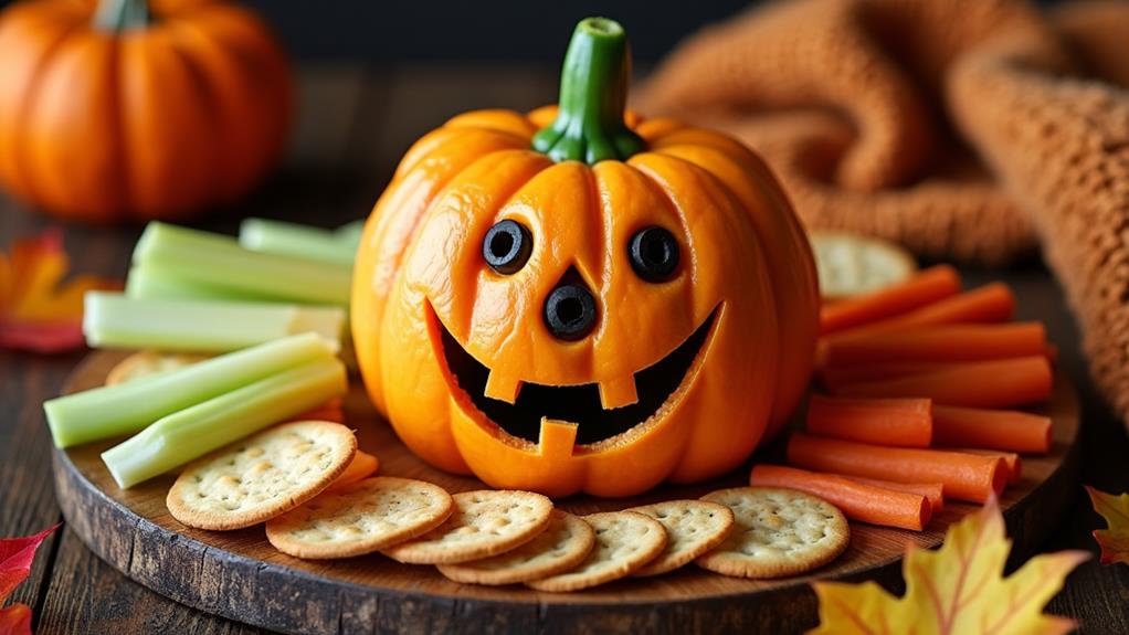 halloween themed cheese dip