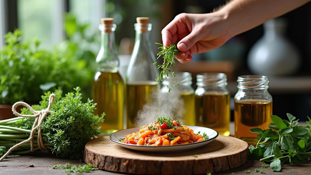 herb infused dish pairing
