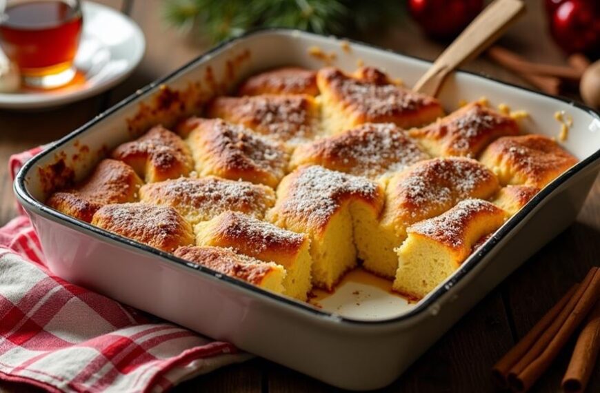 holiday eggnog breakfast casserole