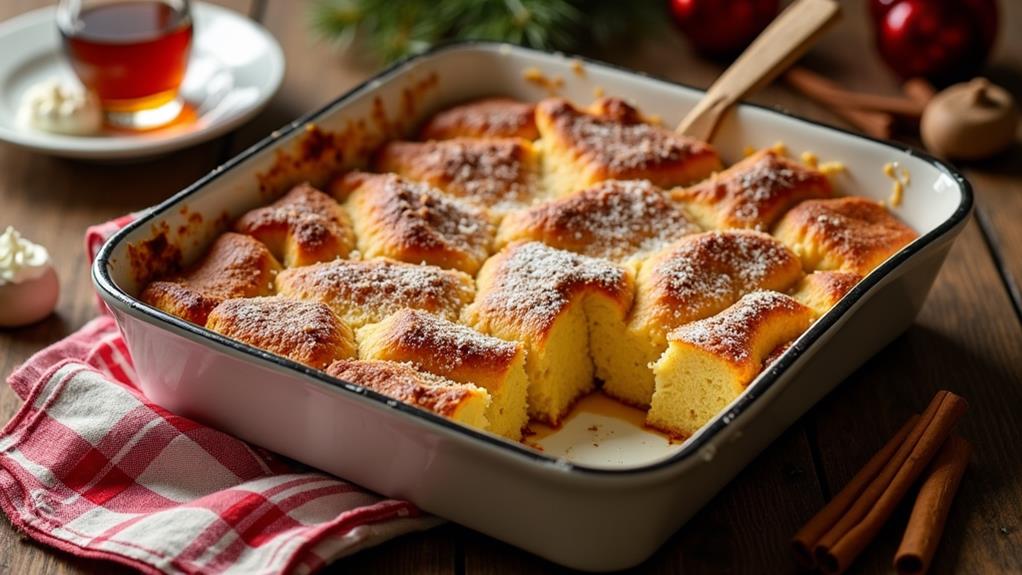 holiday eggnog breakfast casserole