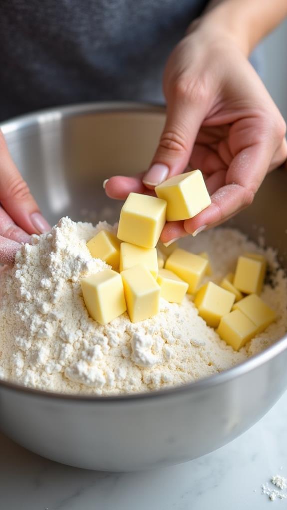incorporate cold butter flour