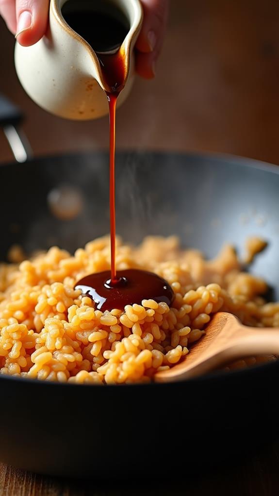 incorporate soy sauce mix