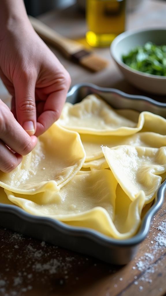 layer phyllo with filling