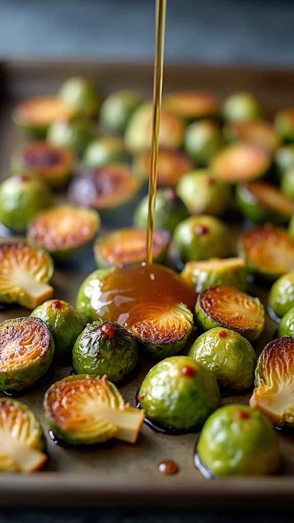 maple syrup added caramelization