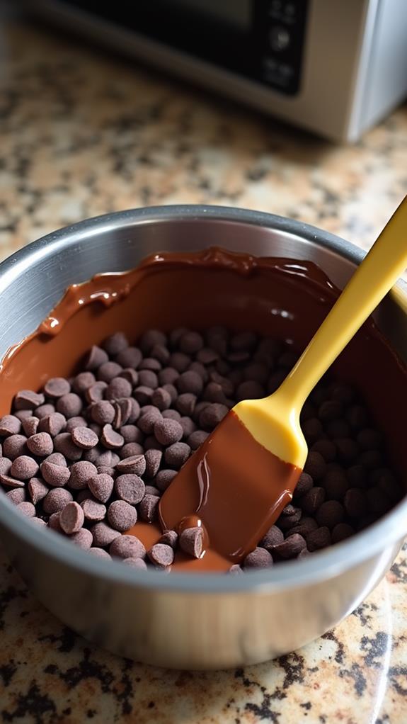 melt chocolate with oil
