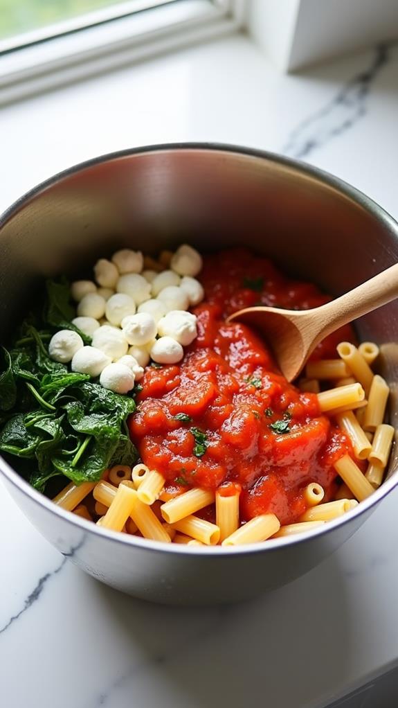mix ingredients in bowl