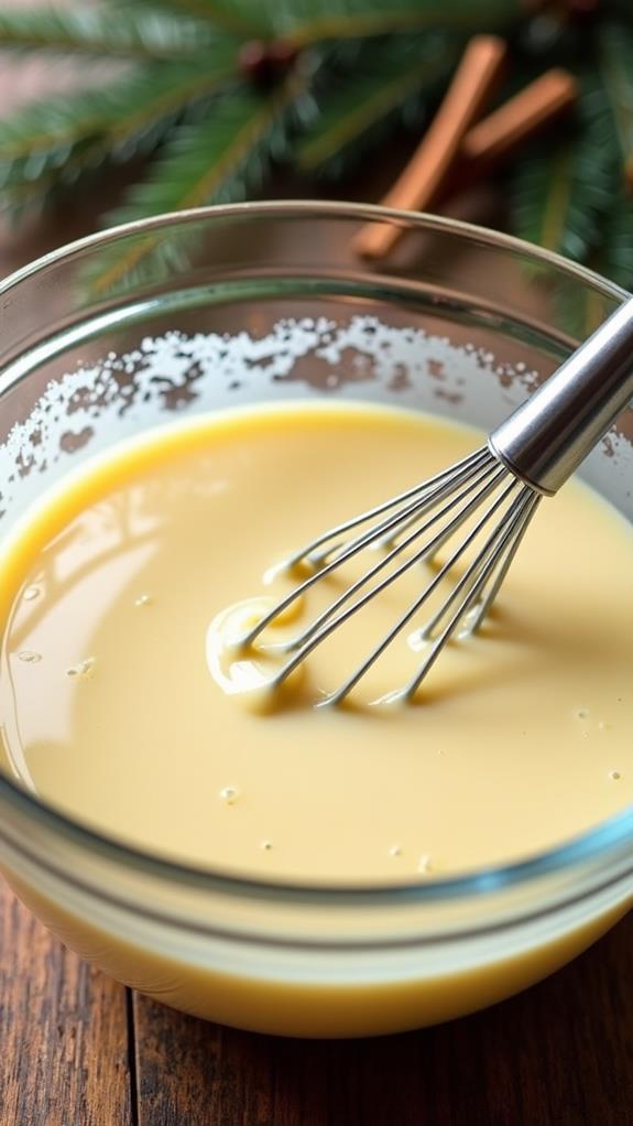 mix wet ingredients thoroughly