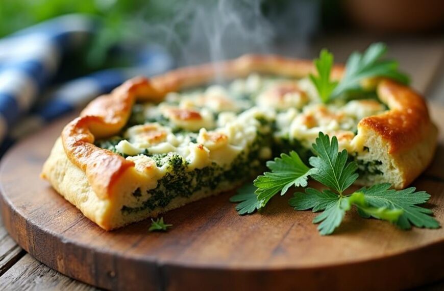 nettle filled greek pastry