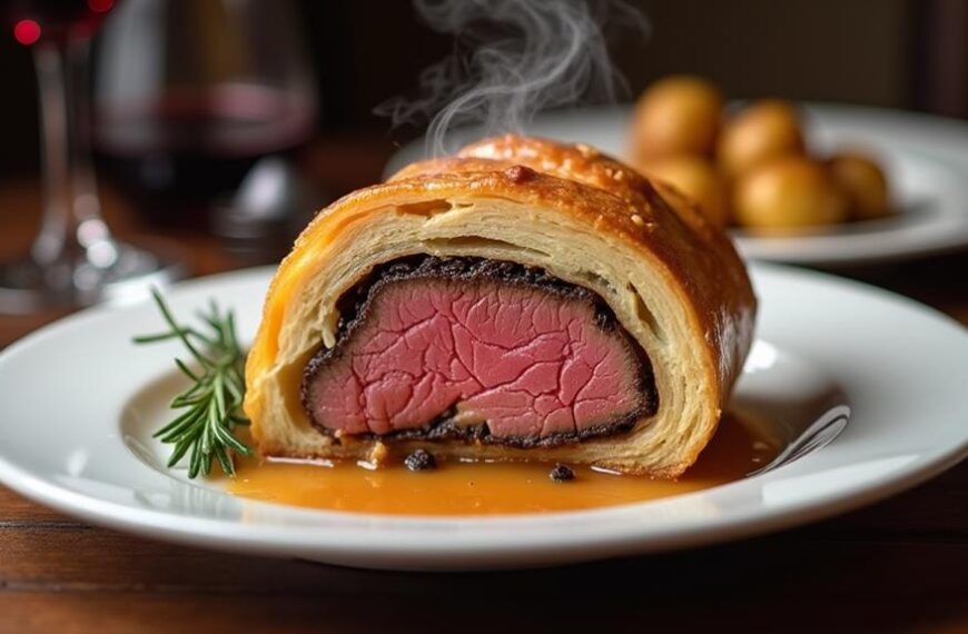 perfectly cooked meat pastry