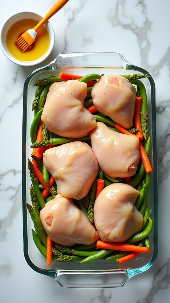 prepare baking dish carefully
