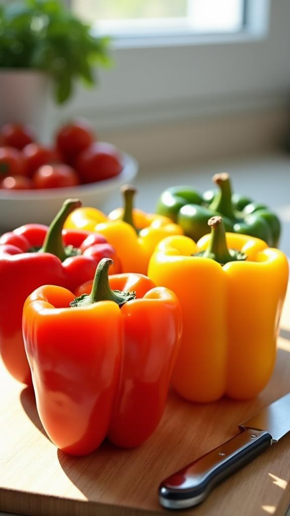 prepare peppers for stuffing