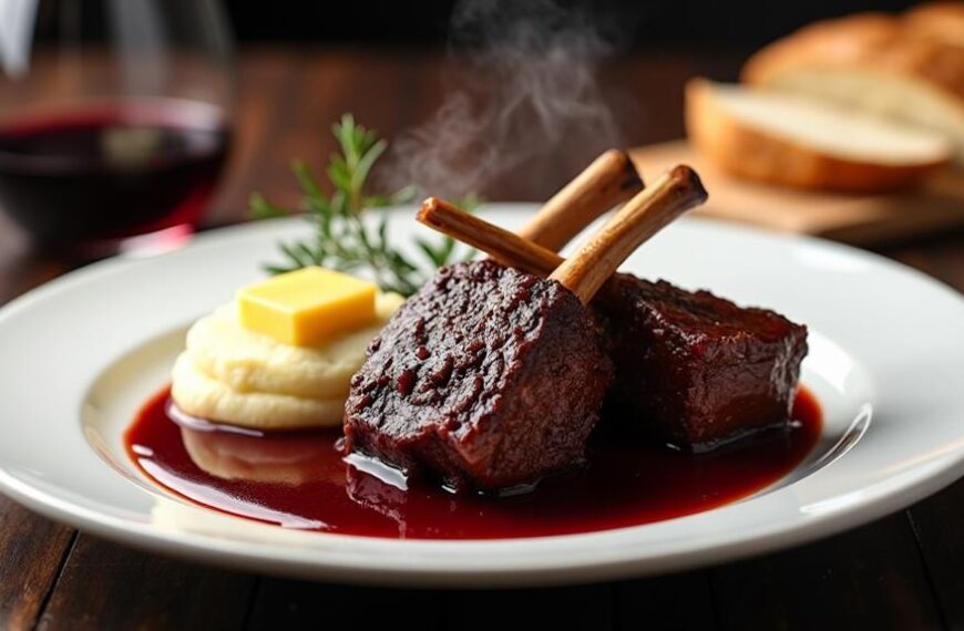 red wine braised ribs