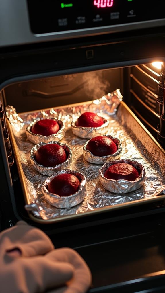 roast beets until tender